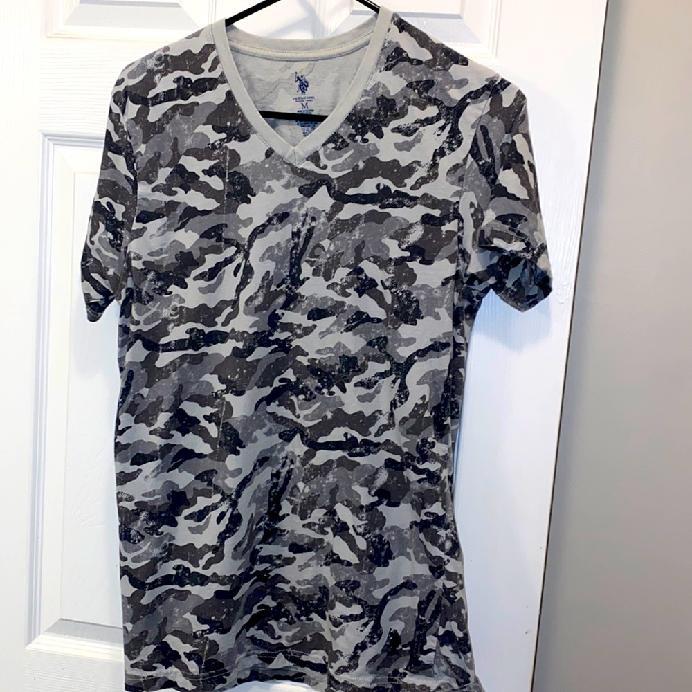 Camo V-neck